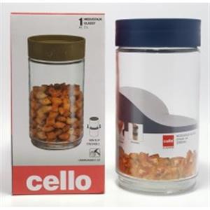 Cello Glass Container Modu Stack Glassy 2000Ml